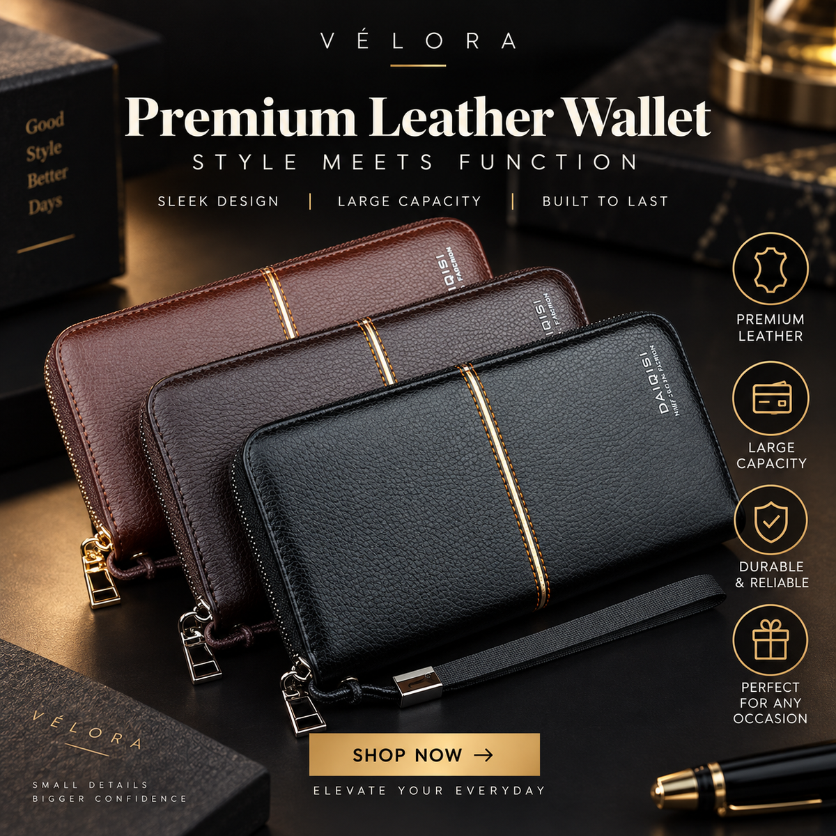 CarryVault™ Zip Wallet